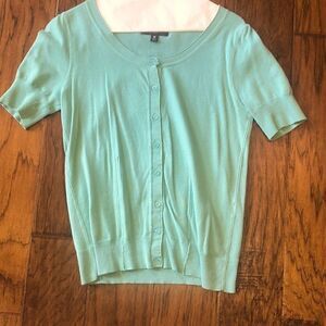 Mossimo teal button up sweater